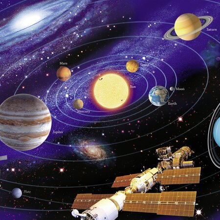Puzzle sistemul solar, 8 ani+, 200 piese, Ravensburger 556719
