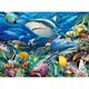 Puzzle rechini, 6 ani+, 100 piese, Ravensburger 556726