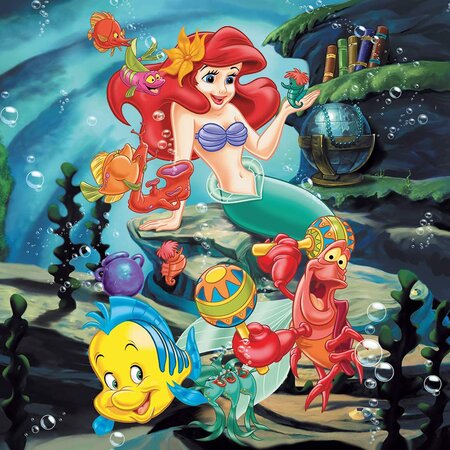 Puzzle Alba ca Zapada, Cenusareasa si Ariel, 5 ani+, 3x49 piese, Ravensburger 556766