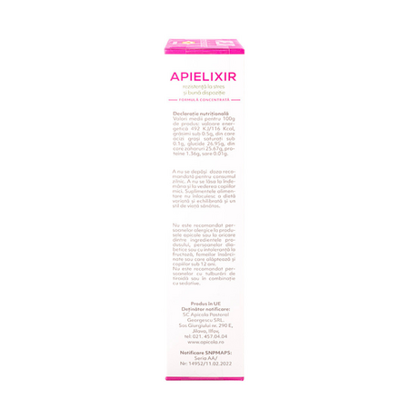 Apielixir rezistenta la stres, 20 fiole x 10 ml, Albina Carpatina 817034