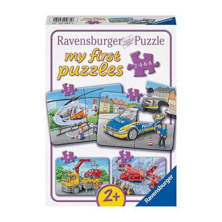 Puzzle vehicule de urgenta, 4 bucati, Ravensburger