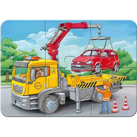 Puzzle Vehicule de Urgenta, +2 ani, 4 bucati, Ravensburger 556910