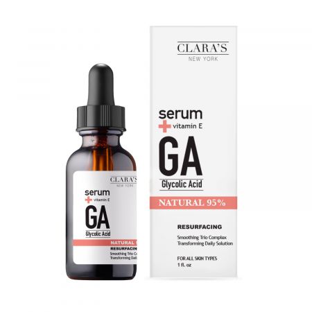 Serum facial cu acid glicolic si vitamina E