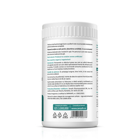 Fibre alimentare prebiotice PHGG, 150 g, Zenyth 772179