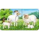 Puzzle familii de animale, +2 ani, 9x2 piese, Ravensburger 556937