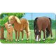 Puzzle familii de animale, +2 ani, 9x2 piese, Ravensburger 556939