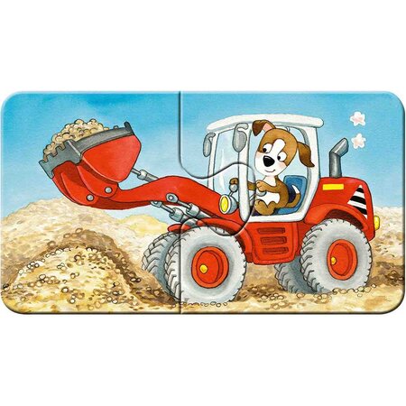 Puzzle Animale Muncitoare, 2 ani +, 9x2 piese, Ravensburger 556949