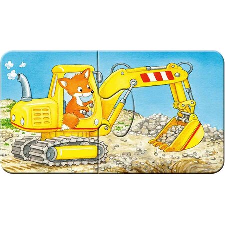 Puzzle Animale Muncitoare, 2 ani +, 9x2 piese, Ravensburger 556947