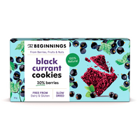 Cookies cu coacaze negre fara gluten, 80 g, The Beginnings