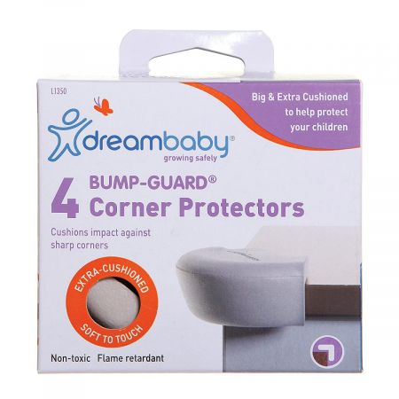 Protectii rotunjite pentru colturi Bump Guard, Gri, 4 bucati, Dreambaby 557026