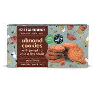 Cookies cu Migdale, seminte de Dovleac, Chia si In, 80 g, The Beginnings