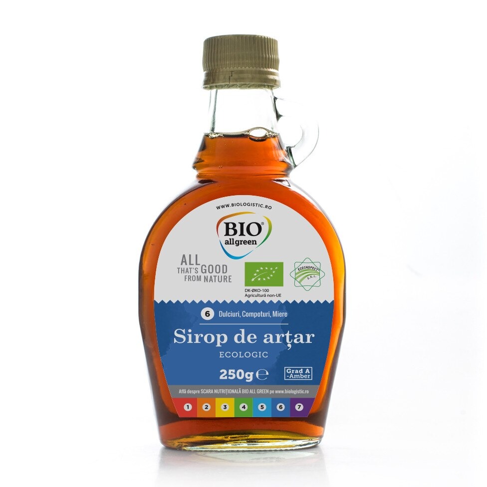 Sirop de artar Bio, 250 ml, Bio All Green