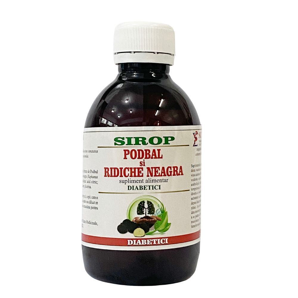 Sirop Pdbal si ridiche neagra pentru diabetici, 200 ml, Elidor