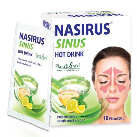 Nasirus Sinus Hot drink, 10 plicuri, Plant Extrakt