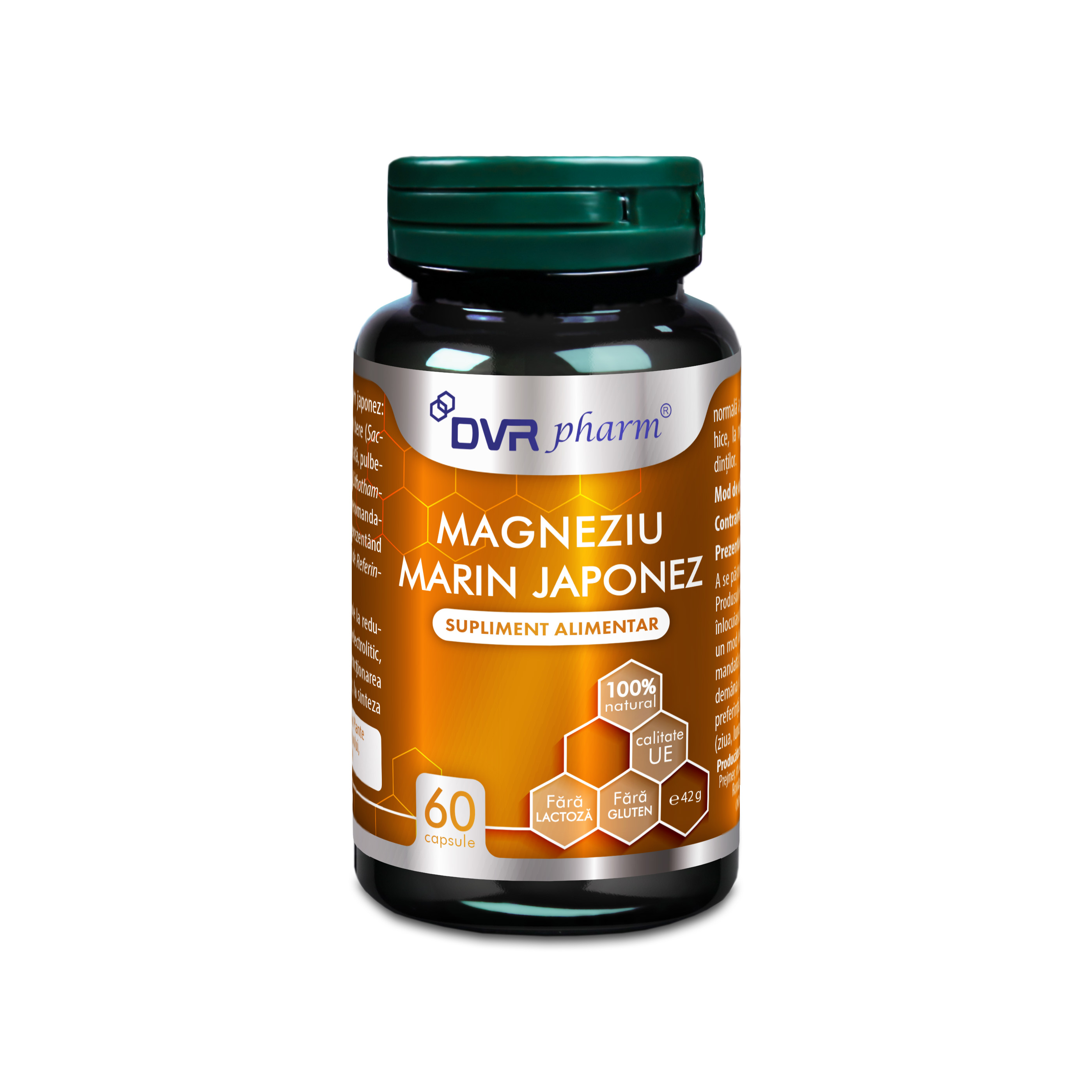 Magneziu marin japonez, 60 capsule, DVR Pharm