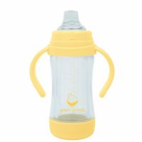 Cana 3 in 1 cu interior de sticla, Galben, 147 ml, Green Sprouts