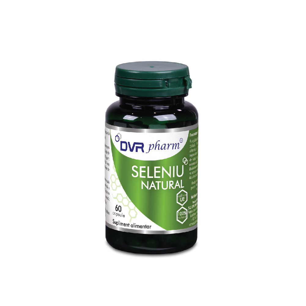 Seleniu natural, 60 capsule, DVR Pharm