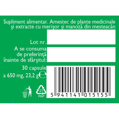Diurosept cu D-Manoza, 30 capsule, Fares 722942