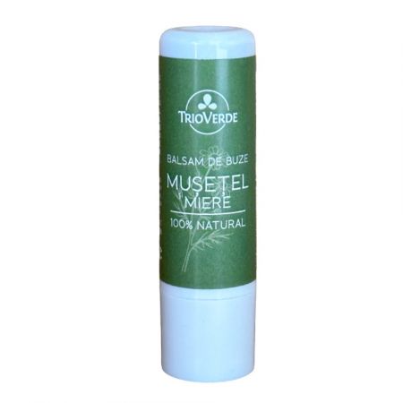 Balsam de buze Musetel si Miere, 5 g, Trio Verde