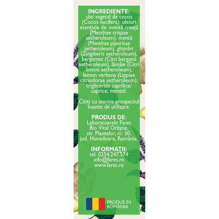Ulei esential roll-on Rau de Miscare, 5 ml, Fares 722994