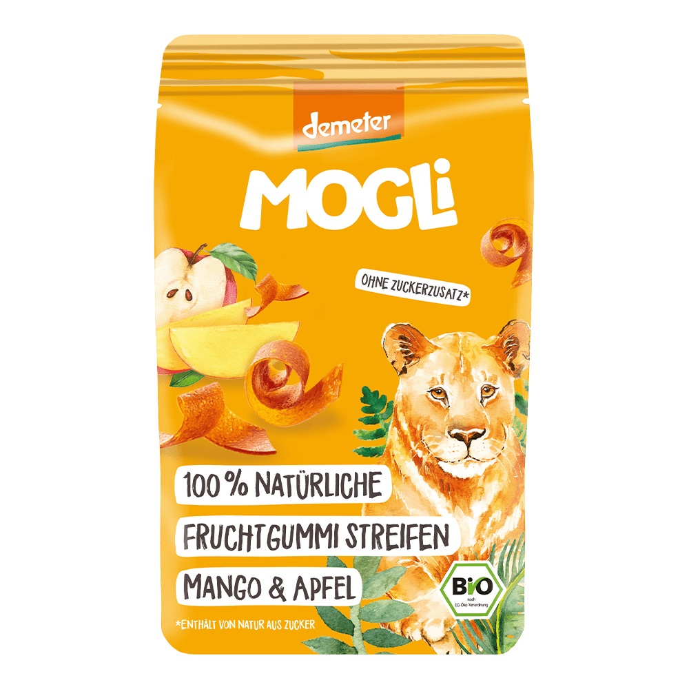 Jeleu Bio cu mango si Psylium, 25 g, Mogli