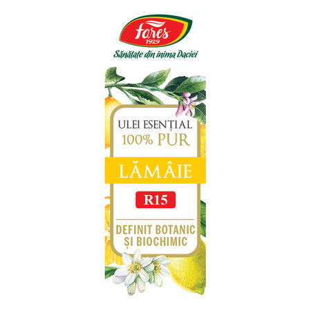 Ulei esential pur din lamaie, 10 ml, Fares 722956