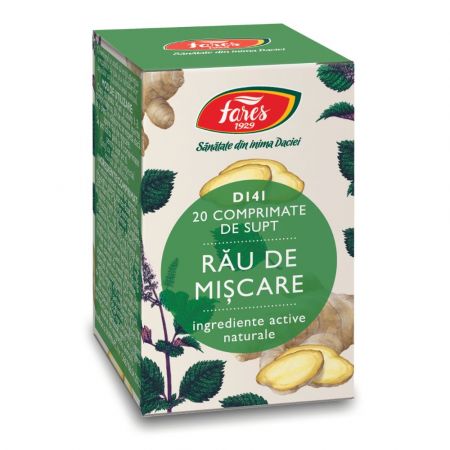 Rau de miscare D141, 20 comprimate