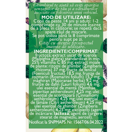Rau de miscare D141, 20 comprimate, Fares 722890