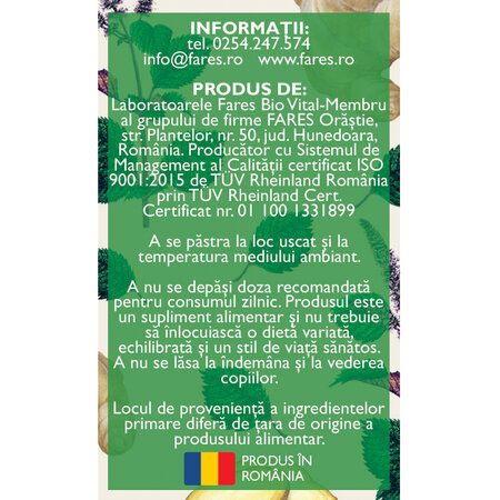 Rau de miscare D141, 20 comprimate, Fares 722889