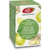 Rau de miscare pentru copii, D161, 20 comprimate de supt, Fares