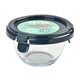 Recipient ermetic din sticla Pyrex, Dark Blue, Beaba 558454