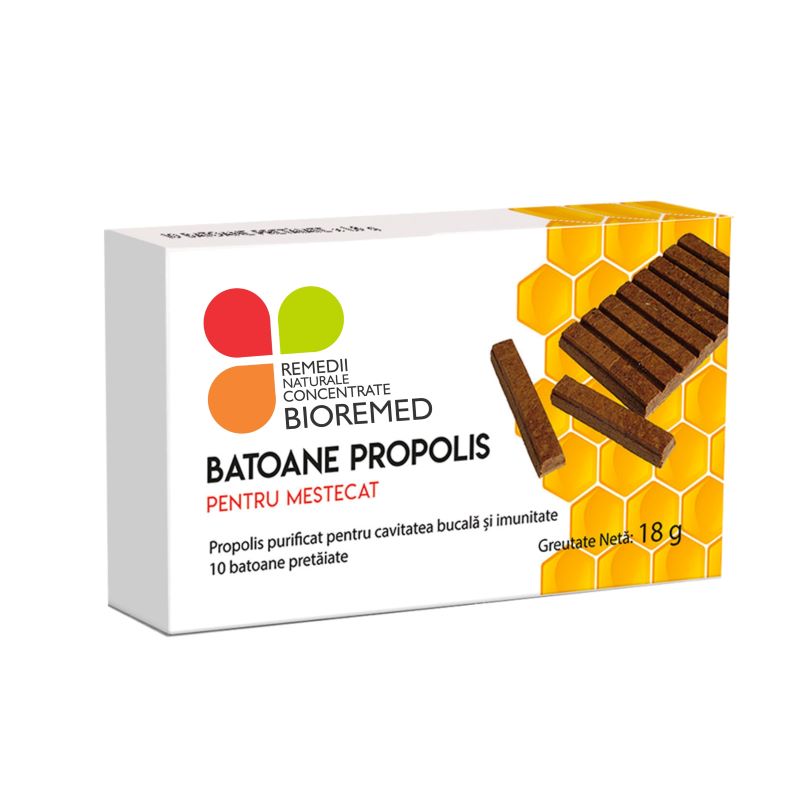 Batoane cu propolis, 10 batoane, Bioremed