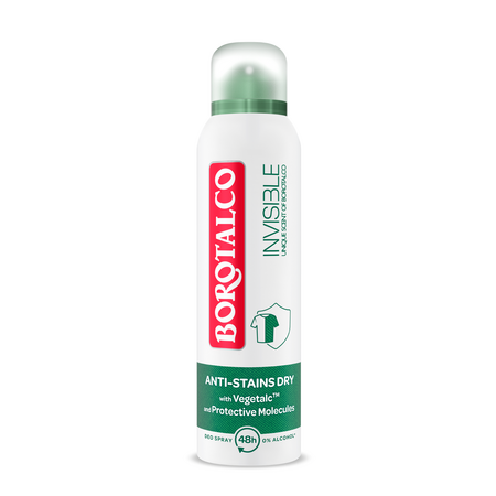 Deodorant spray Invisible, 150 ml, Borotalco
