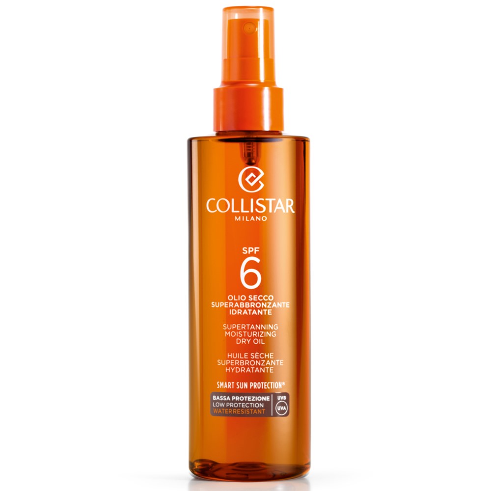 Ulei uscat pentru plaja SPF 6 Supertanning Moisturizing, 200 ml, Collistar