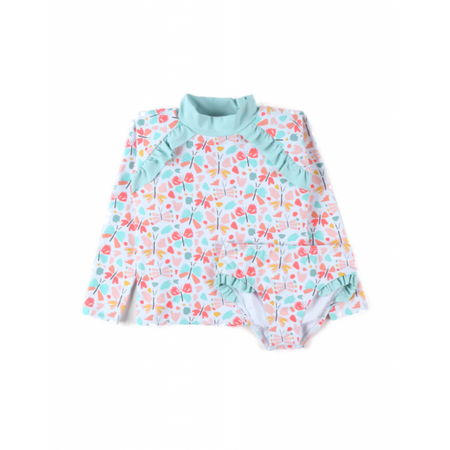 Set costum de baie UV Girls, Butterfly, 18 - 24 luni, Archimede 558574