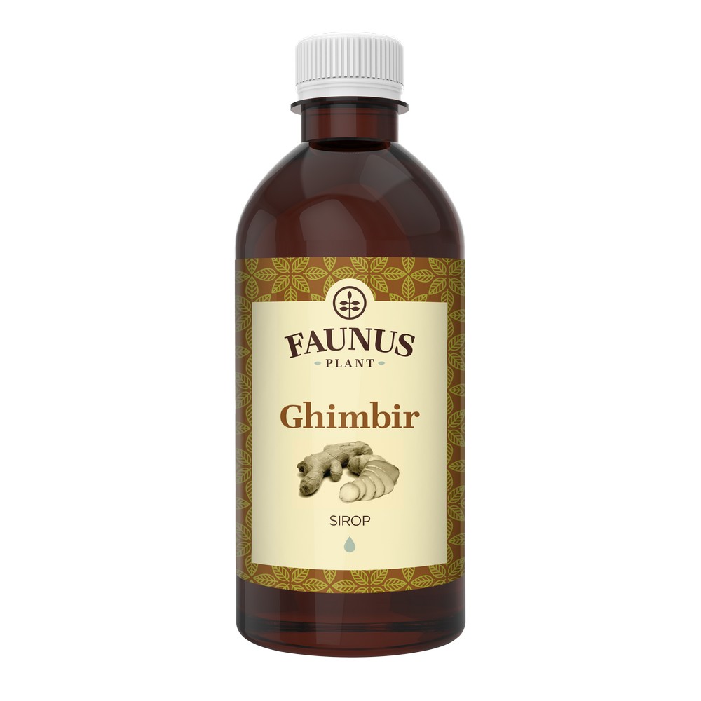 Sirop de ghimbir, 500 ml, Faunus