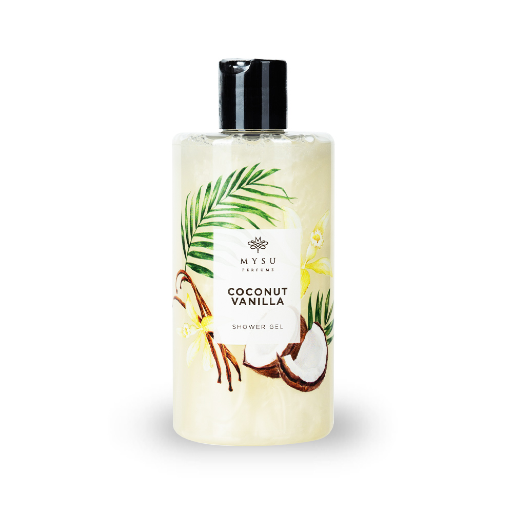 Gel de dus, Coconut si Vanilla, 350 ml, Mysu Perfume