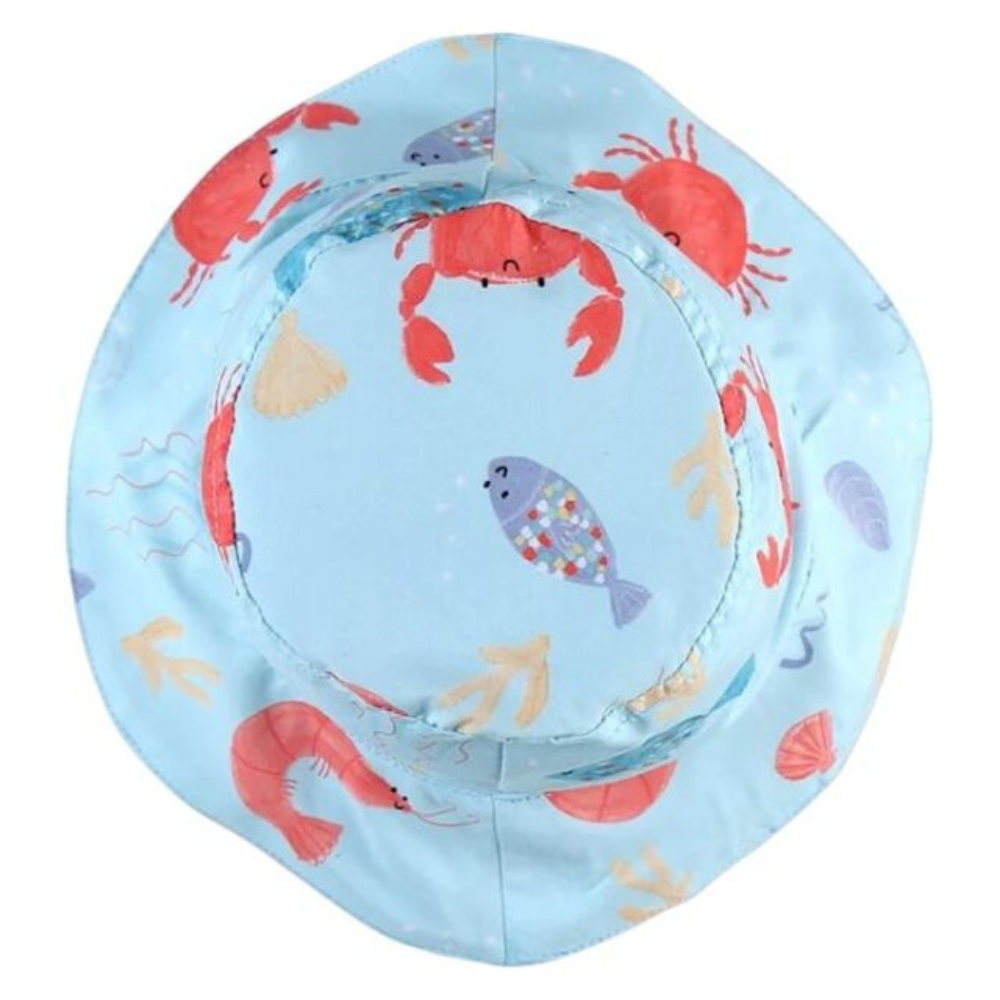 Palarie de soare pentru copii, 3 - 4 ani, 51 cm, Crevettes Bleues, Archimede