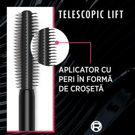 Mascara Telescopic Lift, 6.4 ml, Black, L'Oreal 585977