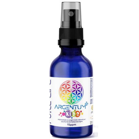 Argint nanocoloidal Argentum+ Kids, 15ppm, 60 ml, Pure Life