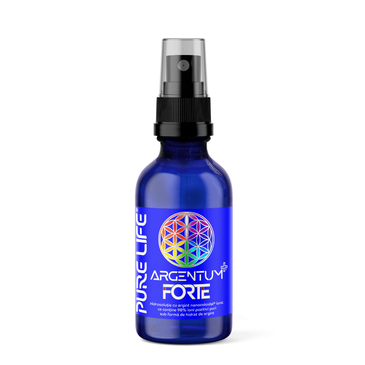 Argint nanocoloidal Argentum+ Forte, 60 ml, Pure Life