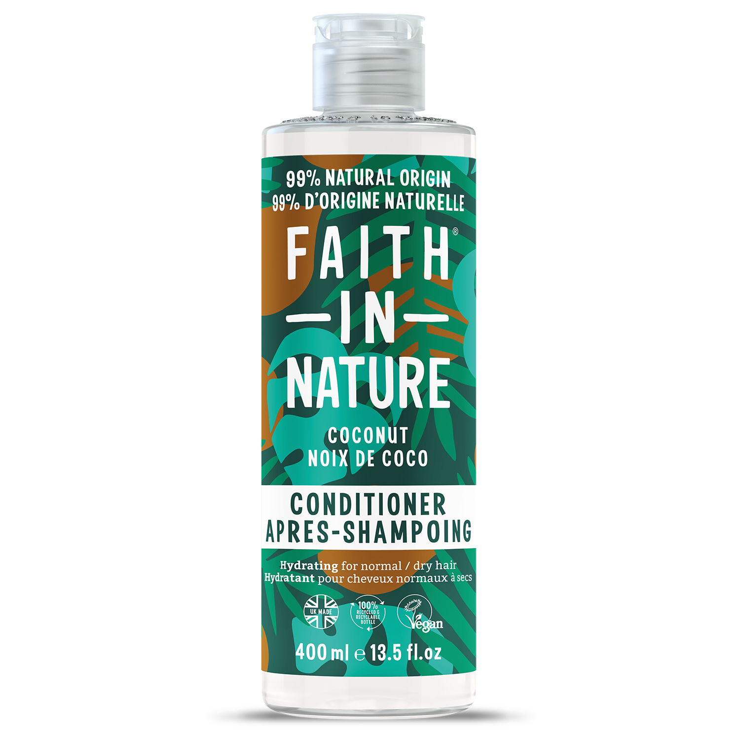 Balsam de par hidratant cu cocos, 400 ml, Faith in Nature