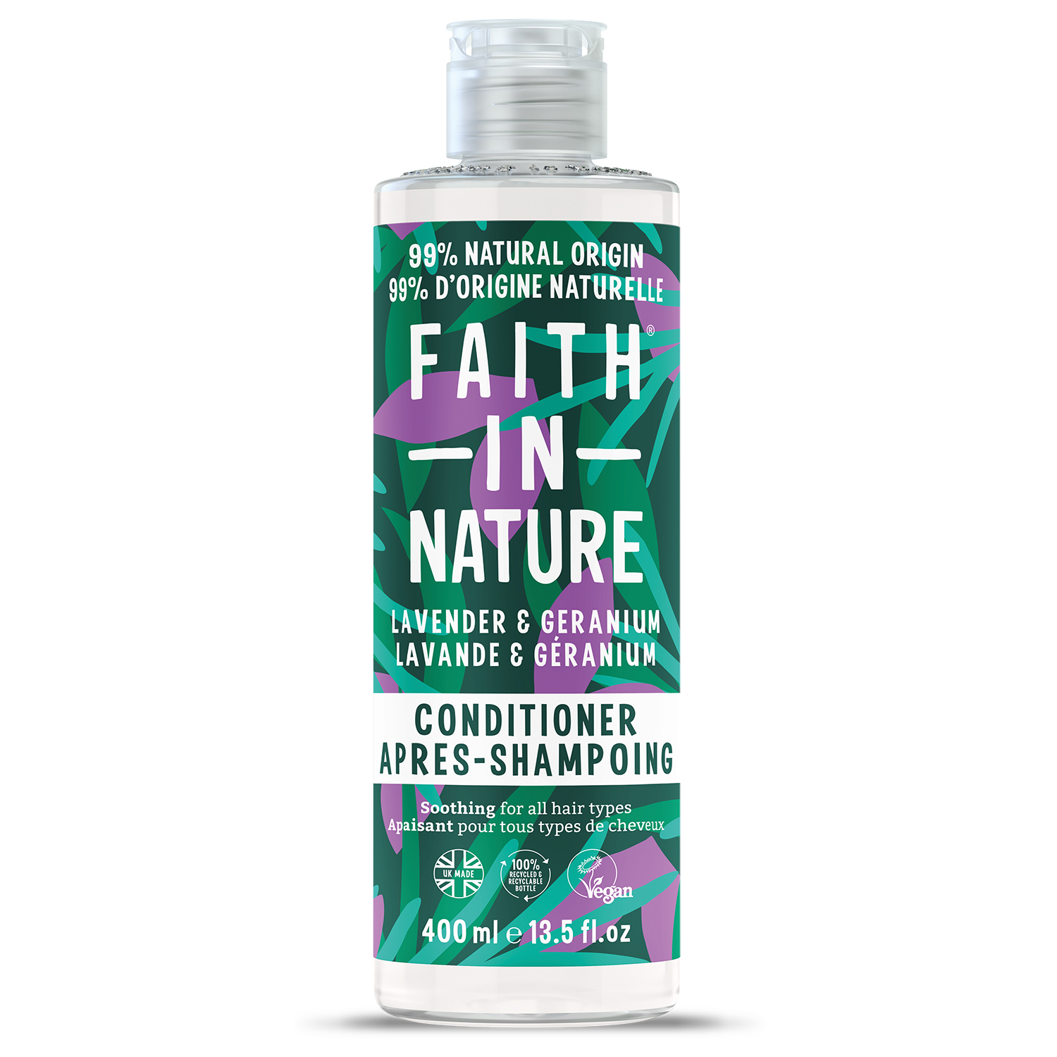 Balsam de par nutritiv cu lavanda si muscata, 400 ml, Faith in Nature