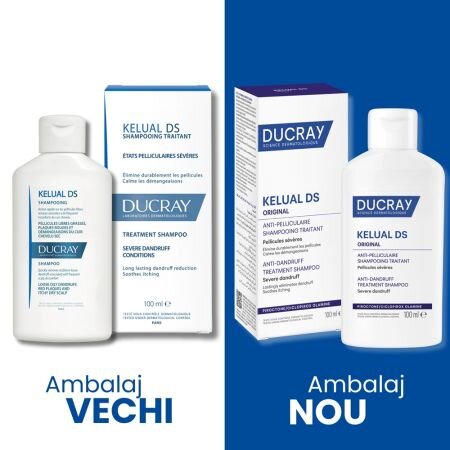 Sampon tratament dermatocosmetic Kelual DS Original, 100 ml, Ducray 744724