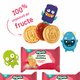 Biscuiti Bio cu umplutura de capsuni si mere, 36 luni+, 64 g, Organix 819336