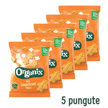 Mini biscuiti ecologici cu ghimbir, 12 luni+, 100 g, Organix 823153