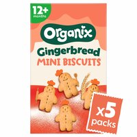 Mini biscuiti ecologici cu ghimbir, 12 luni+, 100 g, Organix