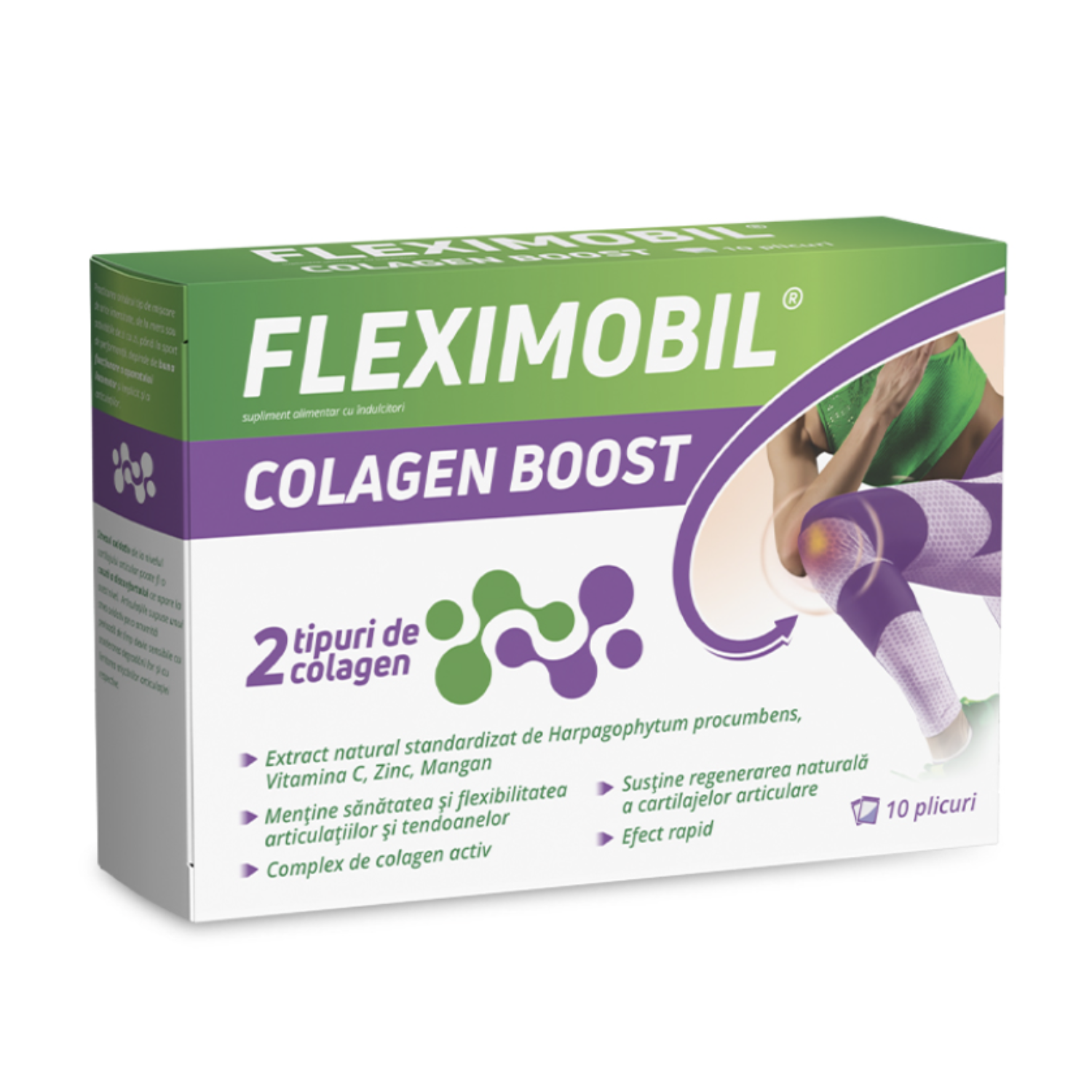 Fleximobil Colagen Boost, 10 plicuri, Fiterman