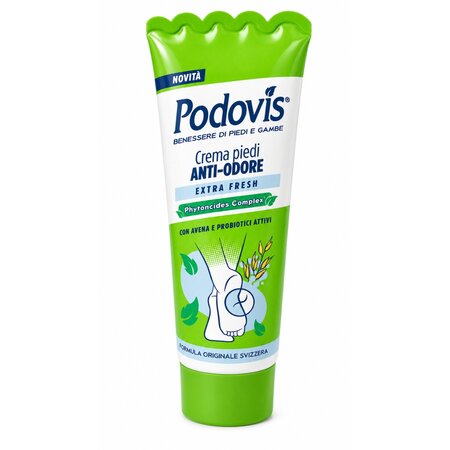 Crema antiperspiranta cu extract de bambus pentru picioare 48h, 100 ml, Podovis