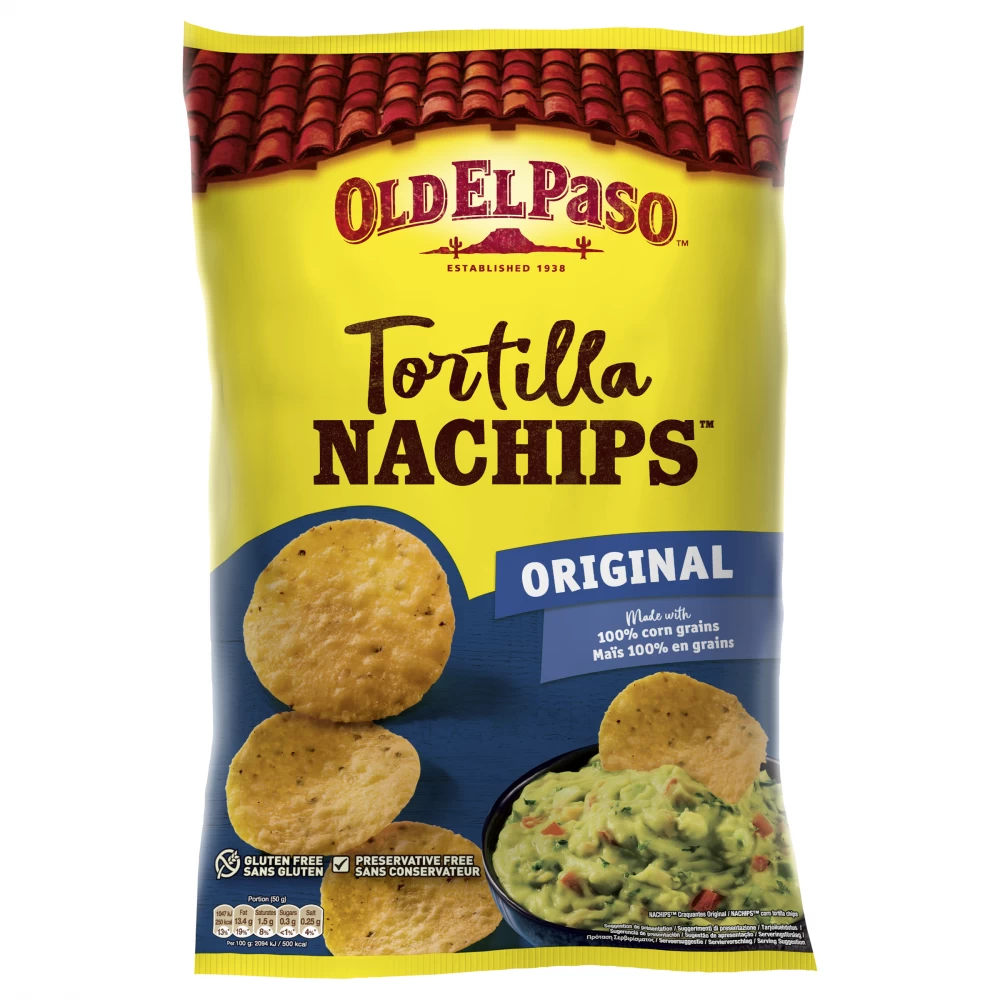 Tortilla chips original, 185 g, Old El Paso